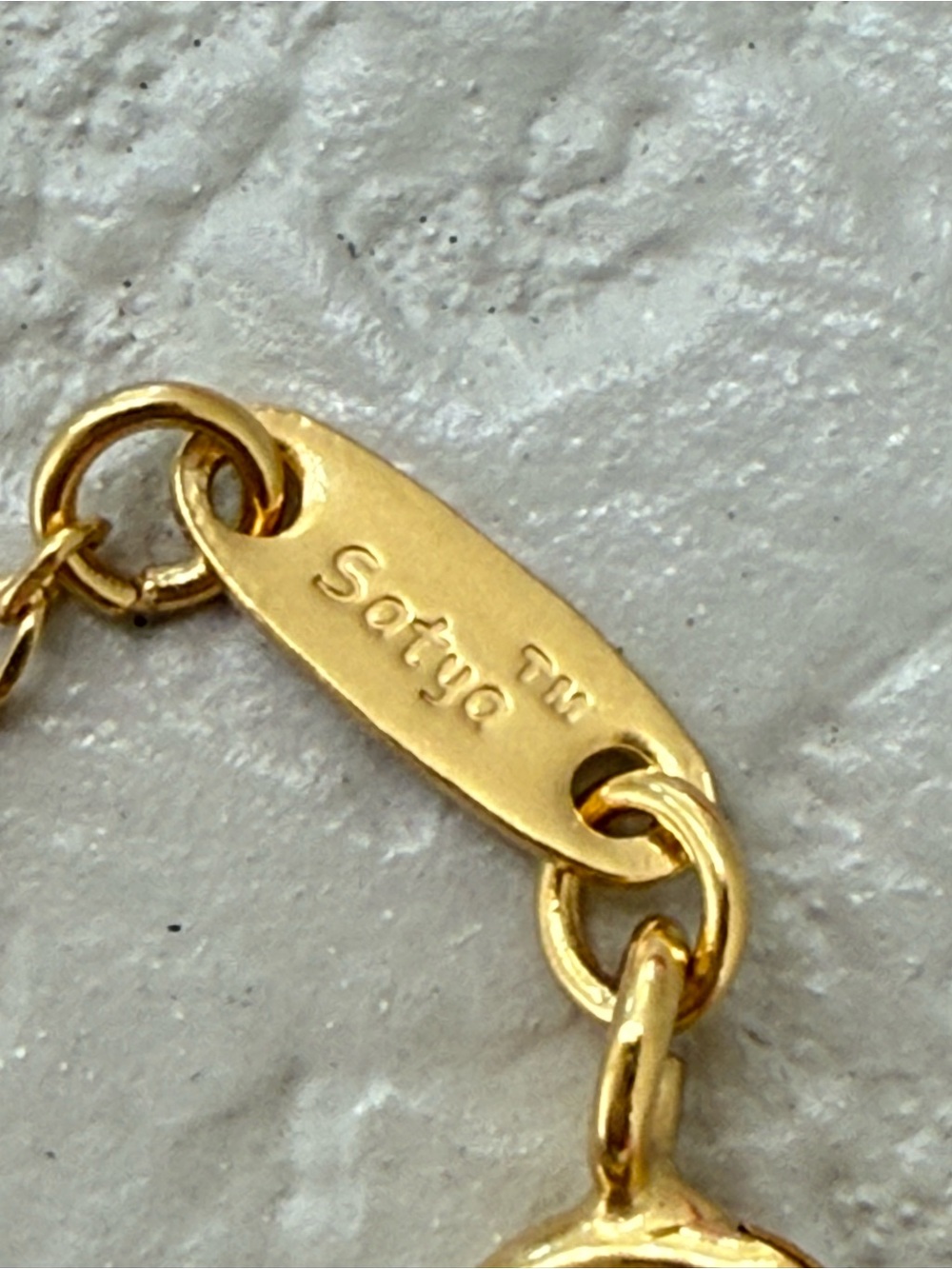 Satya Jewelry Gold Eye Pendant Necklace with WHITE TOPAZ 🧿NWT🧿 - Picture 6 of 10
